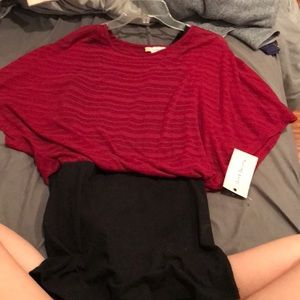 Black and red dress